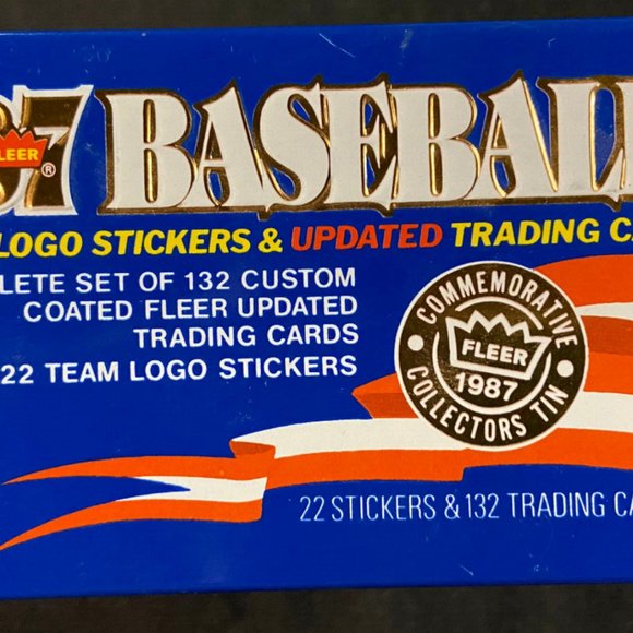 1987 FLEER UPDATE BASEBALL CARD SET IN TIN (NOT SEALED) - Picture 2 of 6